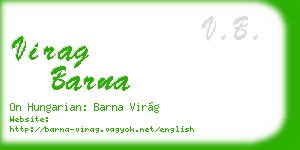 virag barna business card